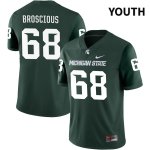Youth Michigan State Spartans NCAA #68 Gavin Broscious Green NIL 2022 Authentic Nike Stitched College Football Jersey BP32E23JG